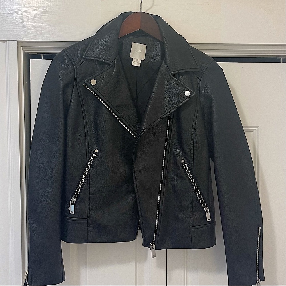 H&M faux leather jacket